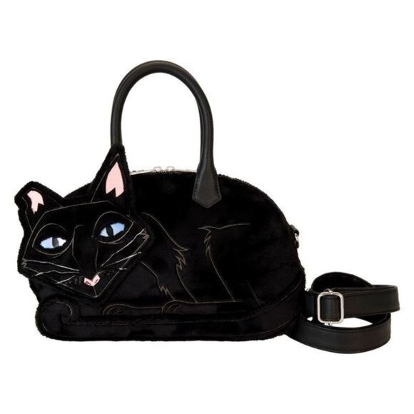 Loungefly Handbags - NWT Loungefly Laika Coraline 15th Anniversary Cat Plush Figural Crossbody Bag